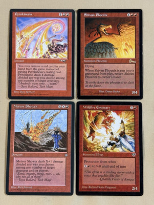 MTG Burn to Ash Ready-to-Play 60 Card Red Deck Pyrokinesis Shivan Phoenix Scald