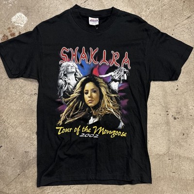 Vintage VTG 2002 Shakira Tour Of The Mongoose Bootleg T-Shirt Size M Rap tee