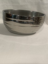 Vollrath 46566 Oval Double Wall Stainless Steel Ribbed Mixing Bowls 8/12"