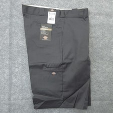 Dickies Twill Work Shorts Mens 42 Charcoal Loose Fit 13 Inseam Cell Pocket New