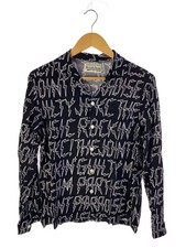 WACKO MARIA Long Sleeve Shirt, Size L, Rayon, Black