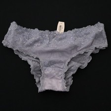 NEW Victoria's Secret VTG Ruched Rhinestone Lace Hiphugger Bikini Panty SMALL