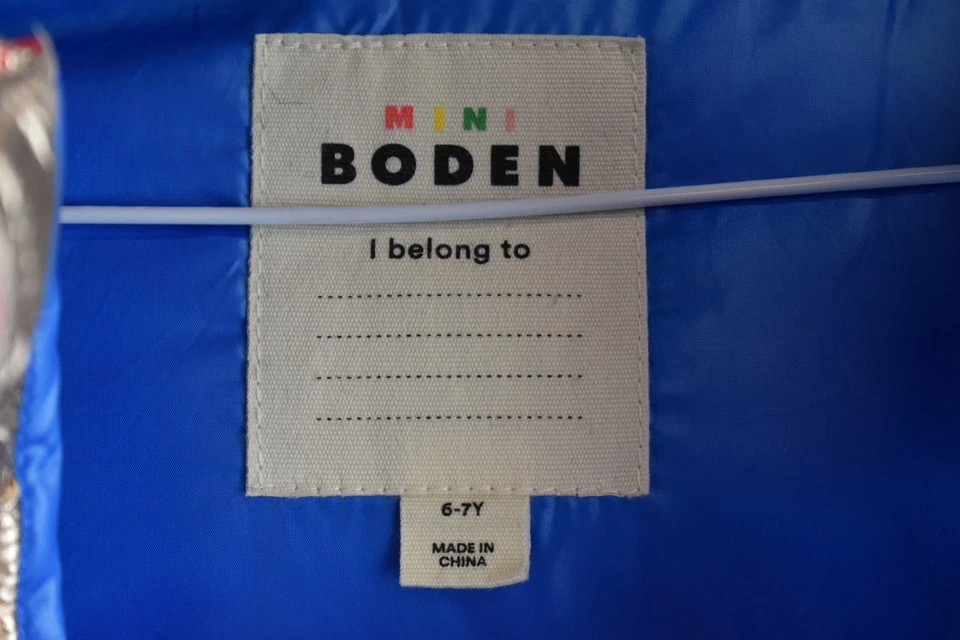 MINI BODEN Pink Padded Jacket size 6-7Y Girls Kids Hooded Winter Casual Outdoors - Image 4 of 4