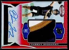 2024 Panini #FMS-DLY Devin Leary Freshman Fabric Mirror Signatures Red #/199