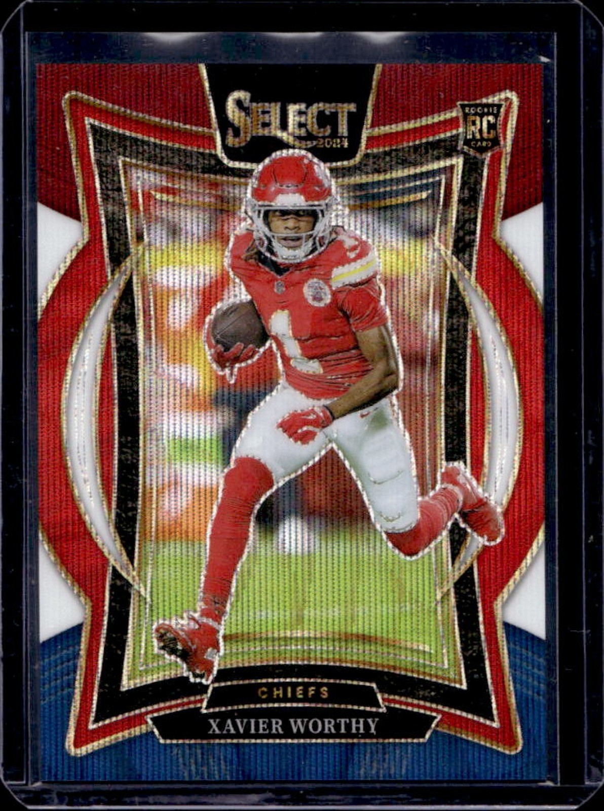 2024 Select Xavier Worthy Concourse RC Tri-Color Prizm #282/299 Chiefs