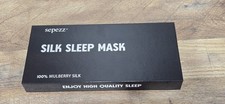 sepezz Silk Sleep Mask 100 Mulberry 3D Sleeping Mask with Adjustable Silk Eye