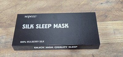 sepezz Silk Sleep Mask 100% Mulberry 3D Sleeping Mask with Adjustable Silk Eye