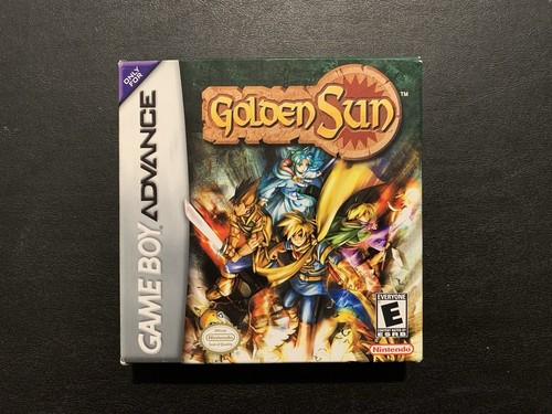 Golden Sun Nintendo Game Boy Advance 2001 Complete in Box CIB Manual Map Inserts - Picture 2 of 23