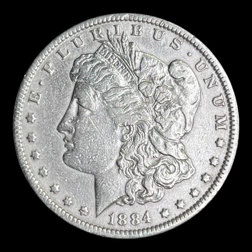 1884 Morgan Silver Dollar, XF