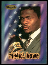 1996 Ringside Riddick Bowe Heavyweight Champion Boxing HOF 2 card lot FREE SHIP