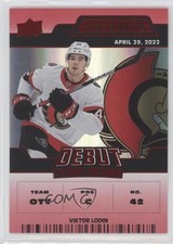 2022 Upper Deck Credentials Debut Ticket Access Red /299 Viktor Lodin #137 08s2