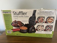 Presto Stuffler Stuffed Electric Belgian Waffle Maker,Non-Stick,900W, Flips 180&deg;