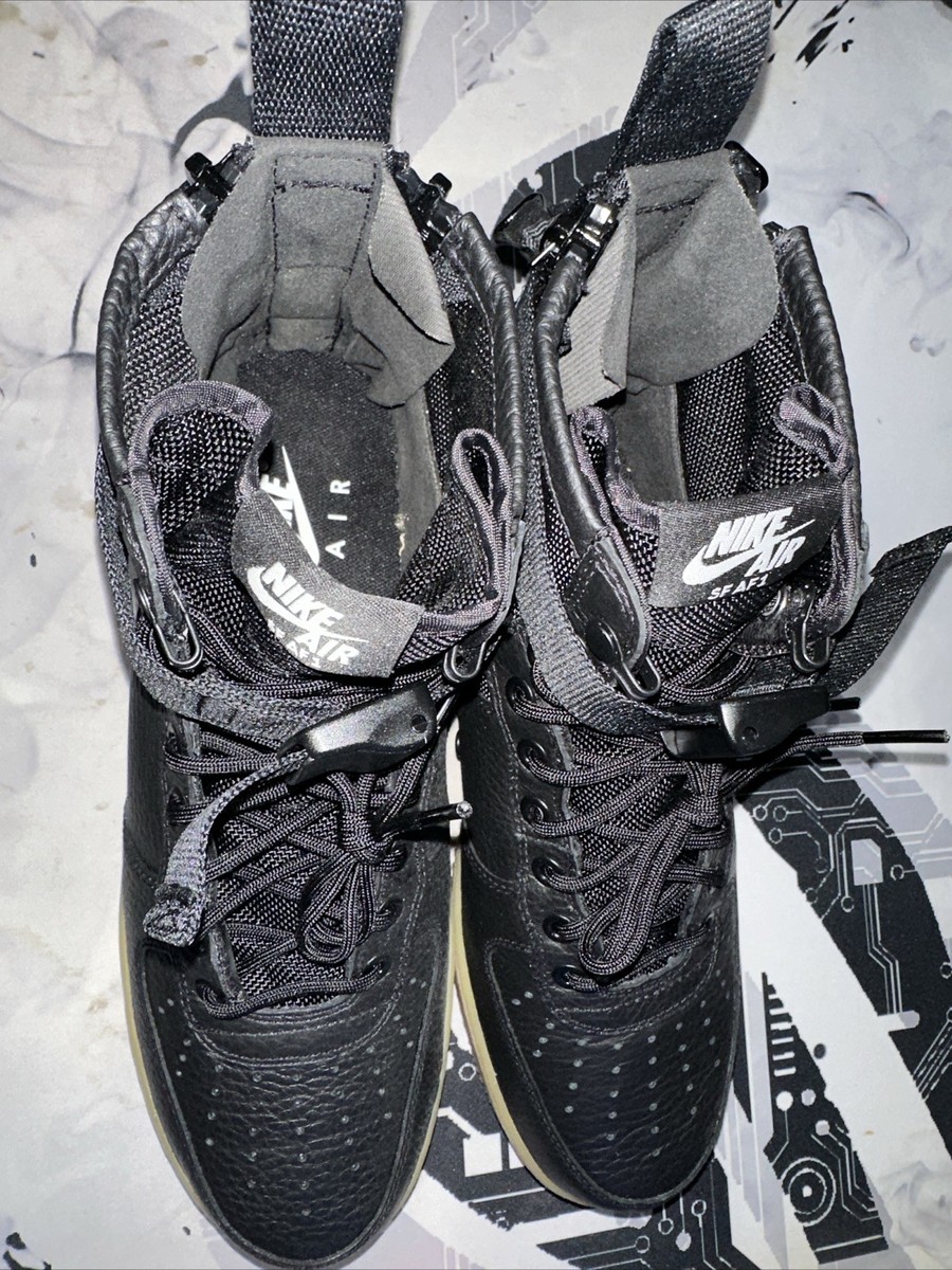 Size 10 - Nike SF Air Force 1 Mid Black Gum for sale online 