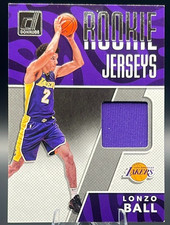 2017-18 Panini Donruss - Rookie Jerseys Lonzo Ball #RJ-LB2 Jersey Relic Lakers