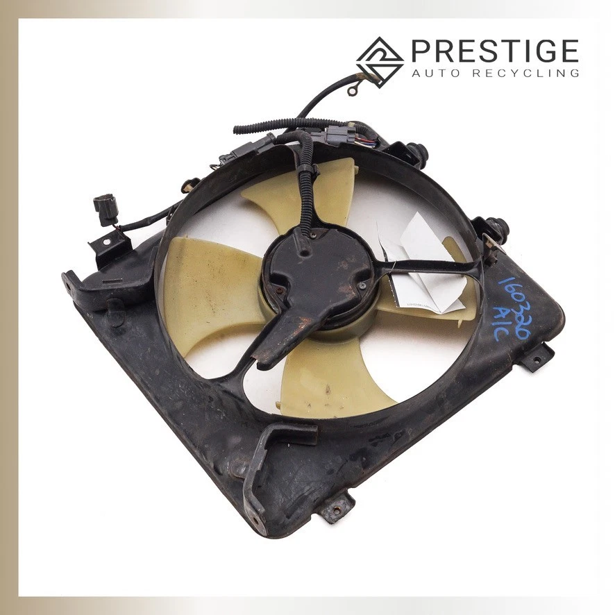 Motor condensador de aire acondicionado Honda Civic 1996-2000 ventilador de refrigeración con cubierta 1,6 L 80161-S04-000 Foto 2 de 3