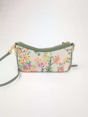 【枝豆諭吉】TORY BURCH 花柄　エンブロイダリーTモノグラム　6M 枝豆諭吉】TORY BURCH 花柄 エンブロイダリーTモノグラム 6M 枝豆諭吉