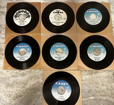 -7- 1960’s Chicago Soul R&B 45’s CHESS-Cadet- Checker-  PROMOS - MINT LOOK