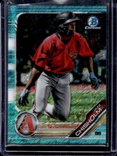 2019 Bowman Jazz Chisholm Chrome Prospects Aqua Shimmer Refractor #/125