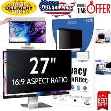 High-Definition 27 Inch Computer Privacy Screen Shield: Anti Glare  Blue Light