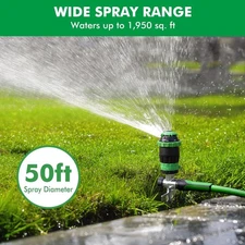 RESTMO Gear Drive Sprinkler, Multi-Adjustable Lawn Sprinkle for Garden Plant