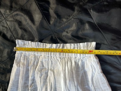 NWT Roxy Women's What A Vibe Relaxed Beach Shorts, US Small White