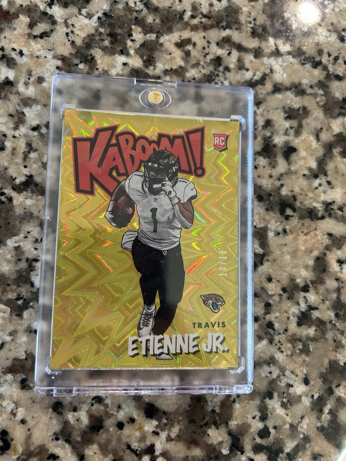 2021 Panini Absolute - Kaboom! Travis Etienne #K49 Gold /10 (RC)
