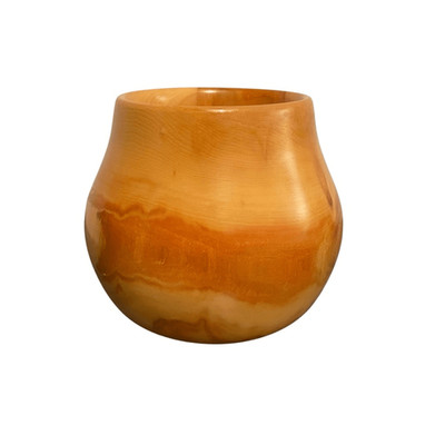 Vintage Handcrafted Rocky Mountain ''How's your Aspen'' Wood Taper Candle Holder
