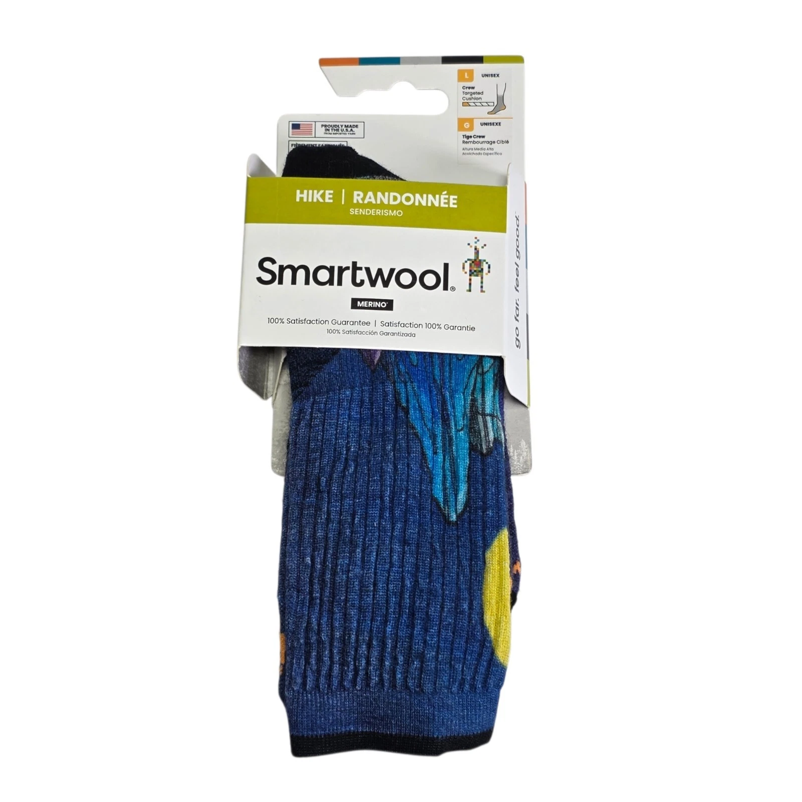 Smartwool HIKE Crew Socks Merino Wool Targeted Cushion Size Large NWT