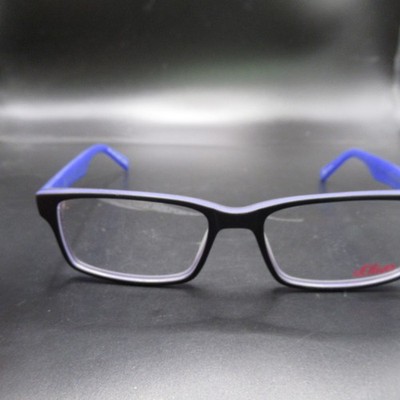 s.Oliver Germany Mod.93717 Col.690 Eyeglass Frames 53-17-140 Black Blue Purple