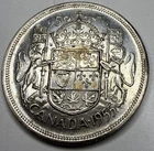 1955 Canadian Silver 50 Cents Half Dollar Coin N59