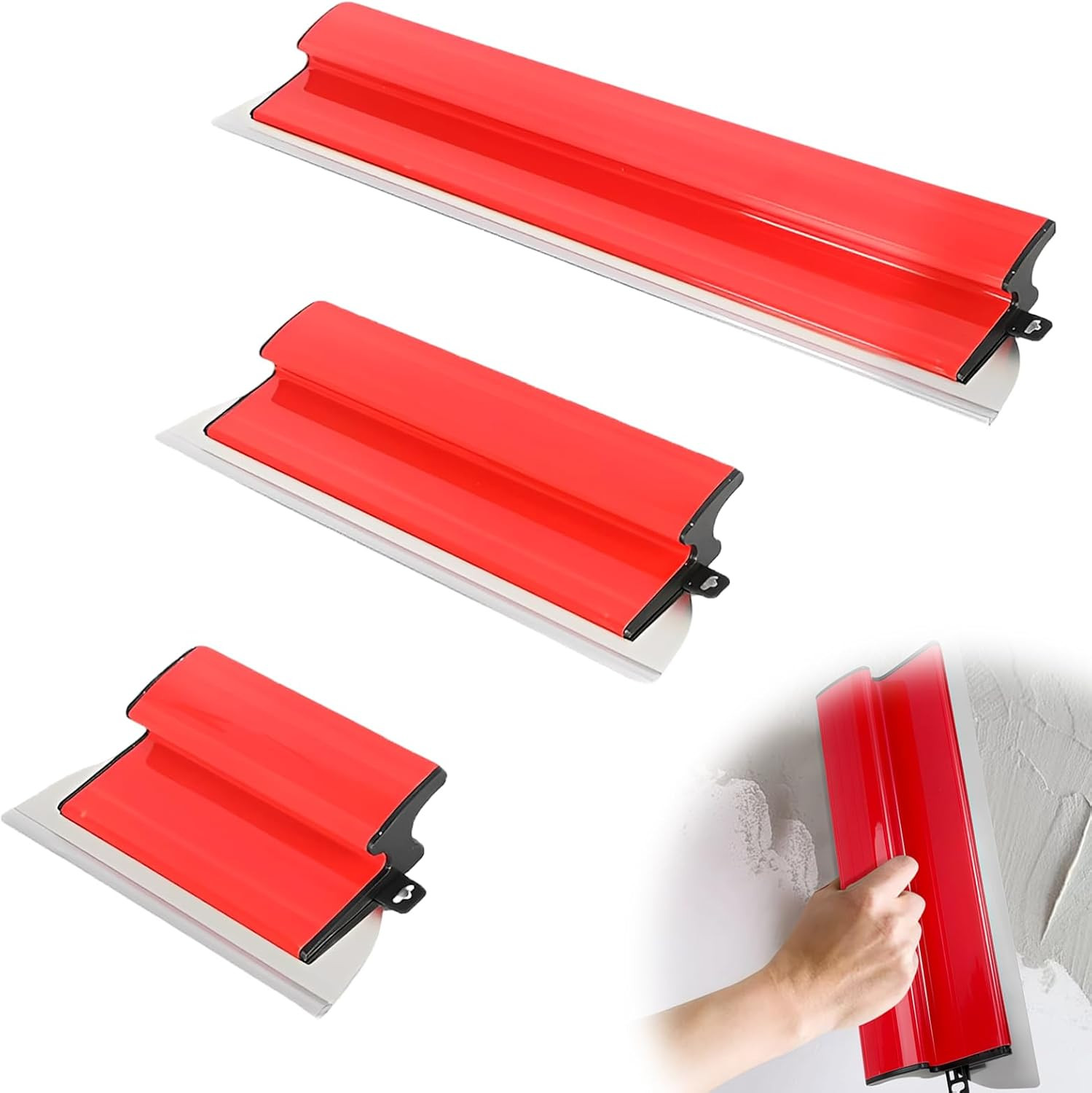 OFFERTA Set 3 Lame Inox Cartongesso 25+40+60 cm | Spatole Top Quality