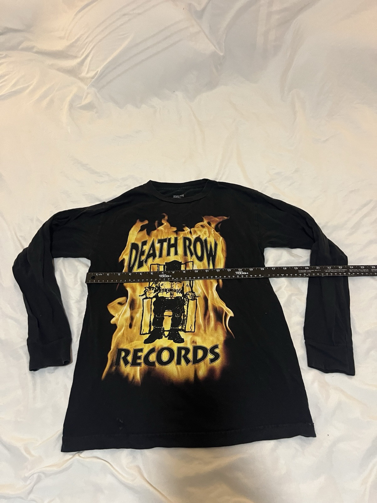 FILA T shirt nera manica lunga Death Row Records taglia small 122