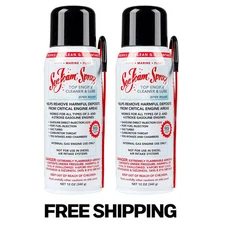 Sea Foam SS14 Spray Intake Valve & Engine Cleaner 12oz - Pack of 2 | Boost Power