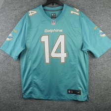 Miami Dolphins Jersey Mens Large Green NFL Football Jarvis Landry 14 Nike 2010s