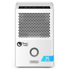 VonHaus Dehumidifier 6L/Day, 1.1L Water Tank, For Laundry Drying & More