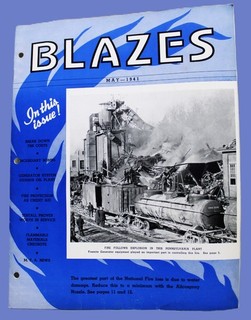BLAZES MAGAZINE MAY 1941 AMERICAN LA FRANCE FOAMLITE CO. FIREFIGHTING NEWS