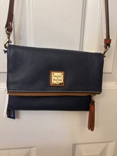 Dooney & Bourke Pebble Grain Foldover Zip Cro...