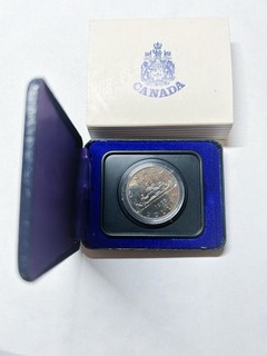 1975 Canada Calgary Centennial Dollar Coin in Beautiful Original RCM Case#0613