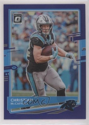 2020 Panini Donruss Optic Purple Prizm 49/50 Christian McCaffrey #17 0q3