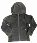 Columbia Youth Small (8) Charcoal GrayFull Zip Hooded Fleece Jacket