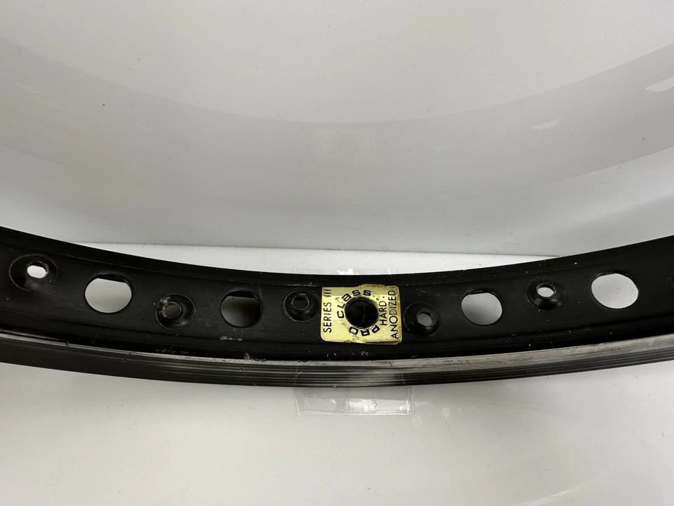 Vintage 1986-88 Mongoose Pro Class Series III BMX Racing Rims Set 36h 20" Black - Image 4 of 4