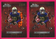 2021 Wild Card Alumination Dead Aim Jeff Sims 95/99 Holo-Lux with base #ANDA-16