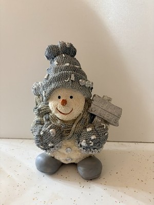 1998 Snow Buddies Merry Christmas Encore Group ceramic snowman