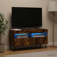 Led-Tv-Schrank Zwolle 81 X 35 X 43 Cm Raucheiche Holzwerkstoff