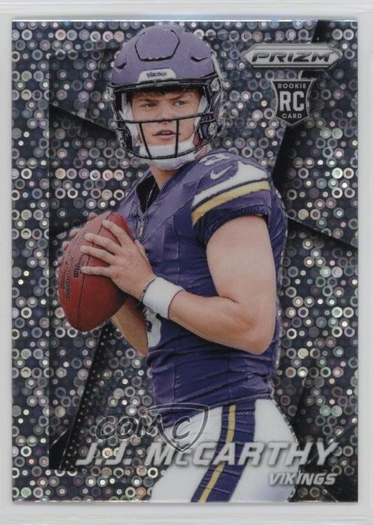 2024 Panini Prizm Prizm Flashback Rookie No Huddle Prizm JJ McCarthy #3 RC