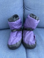 Bloch Purple Dance Warm Up Booties Sz M EUC