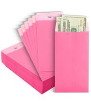 100 Pack Kraft Money Envelopes 6.5 x 3.5 Self Adhesive Cash Budget Envelopes