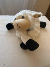 Zoobies Baby Lamb Sheep Plush Stuffed Animal Lovey No Blanket Hook Loop