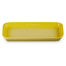 Le Creuset Leger Rectangle Plate 25cm Soleil Yellow Stoneware from Japan F/S