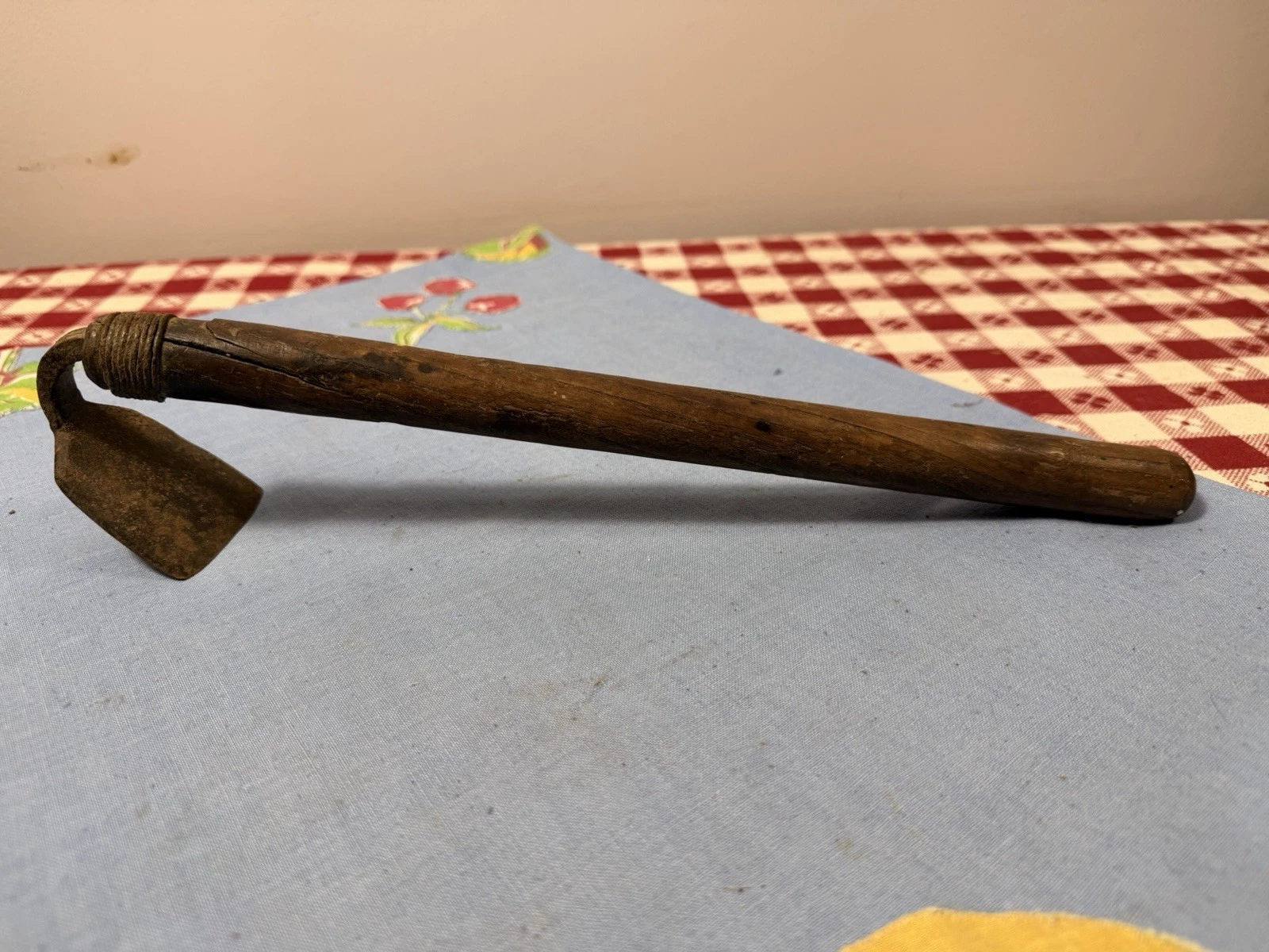 Antique Southern Primitive Hand Forged Iron Dough Scraper Tool Wood Handle
Opens in a new window or
